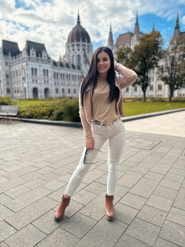 Női Push up farmer nadrág bézs xs-xl méretig