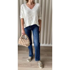Női Bővebb szárú kék farmernadrág xs-xl méretig 