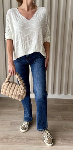 Női Bővebb szárú kék farmernadrág xs-xl méretig 