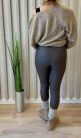 Női Push up bőrhatású leqgings bélelt  antracit xs-xl méretig