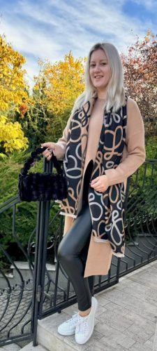 Női Push up bőrhatású leggings bélelt  fekete xs-xl méretig