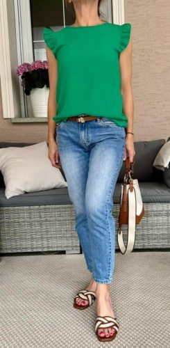 Női Basic világoskék farmernadrág xs-xl méretig 