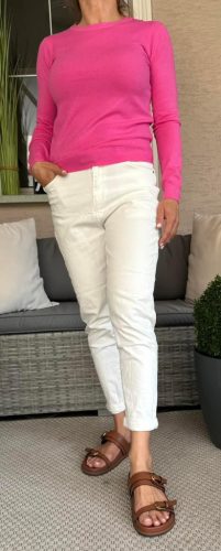 Női Boy friend fehér farmernadrág xs-xl méretig 