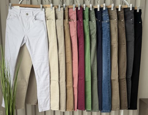 Női Push up farmer nadrág barna xs-xl méretig