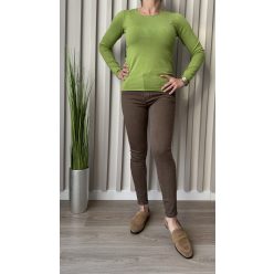 Női Push up farmer nadrág  csoki barna xs-xl méretig