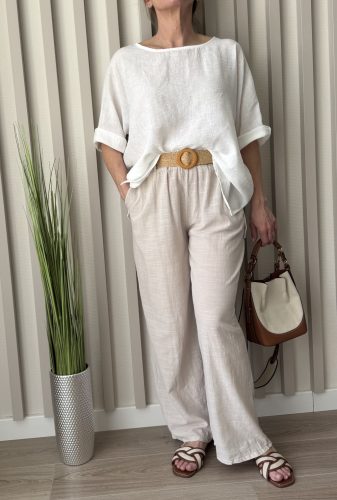 Breezy Touch 100% pamut női nyári nadrág