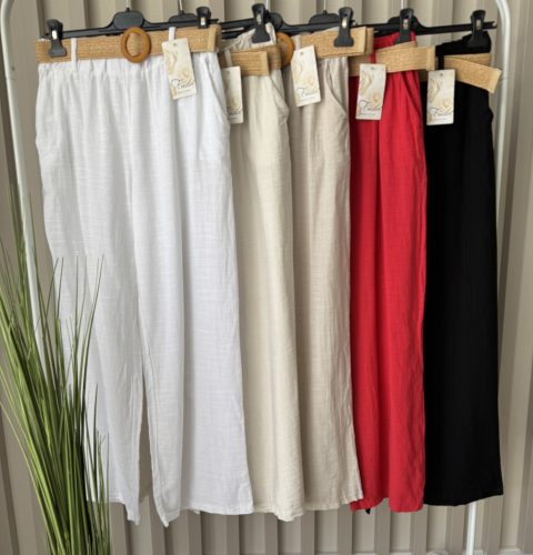 Breezy Touch 100% pamut női nyári nadrág