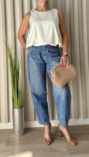 Balloon Chic – magas derekú női farmer