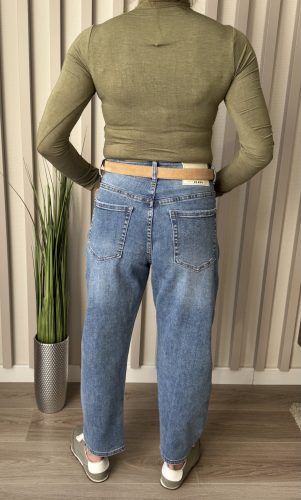 „Light Balloon Jeans” – Világoskék ballon fazonú női farmer