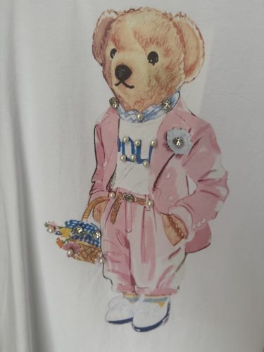 Macis póló, strasszkő díszítéssel
