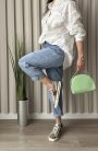 “Color Pop” hímzett oversize pamuting