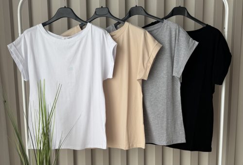  „ColorBasic” női rövid ujjú pamut póló – 14 színben