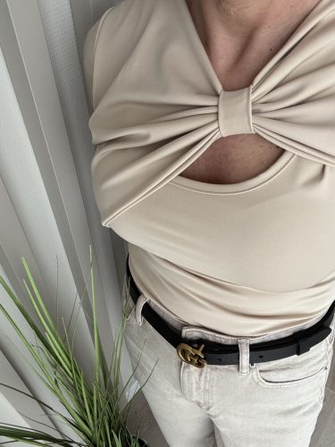 Luna Bow” elegáns masnis női felső 