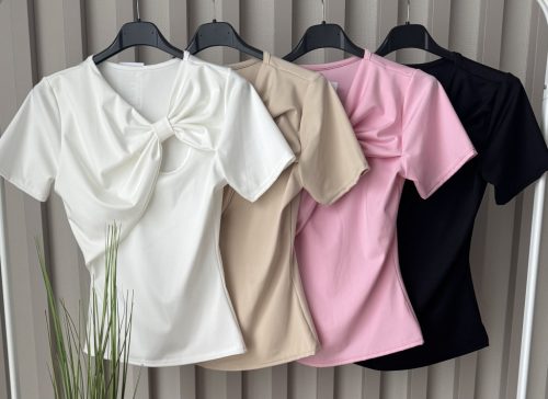 Luna Bow” elegáns masnis női felső 