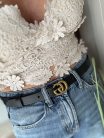 Daisy Lace virágmintás csipke crop top