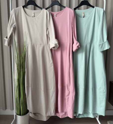 Hosszú, légies hagyma fazonú női ruha