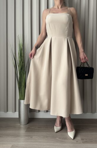Bella Donna” elegáns pántos midi ruha