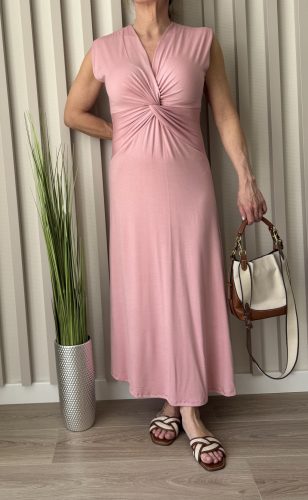 Twist Elegance – csavart derekú női maxi ruha