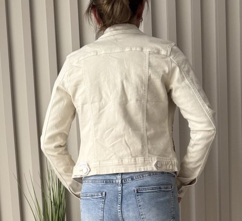 „Sandy Denim” bézs női farmerdzseki – S-2XL méretig