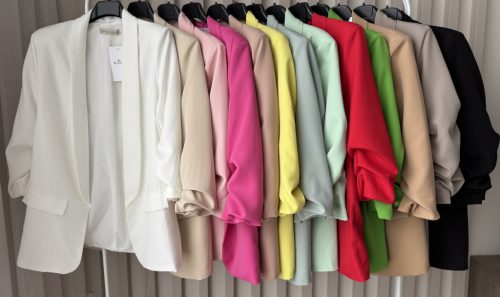 „ColorPop női oversize színes blézer – lezser elegancia minden alkalomra”