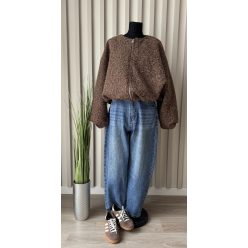   ???? Bolyhos teddy hatású cipzáras dzseki – több színben