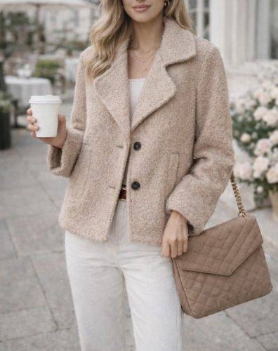 Milano Teddy Bouclé Kabát