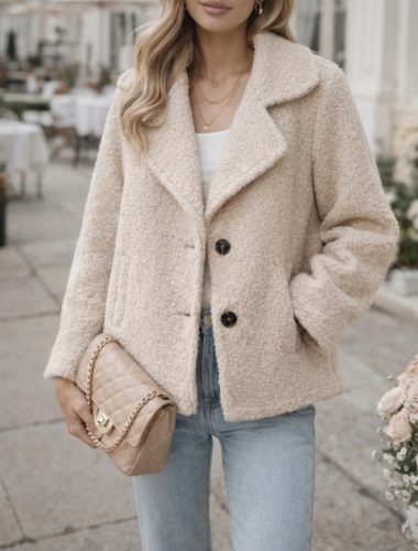 Milano Teddy Bouclé Kabát