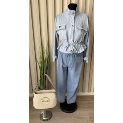 Elegáns derekán húzható rövid dzseki