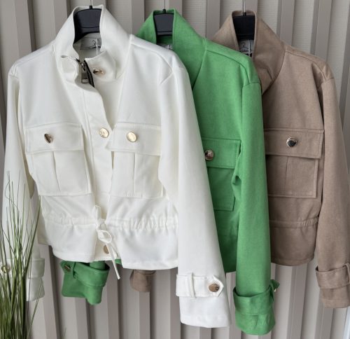 Elegáns derekán húzható rövid dzseki