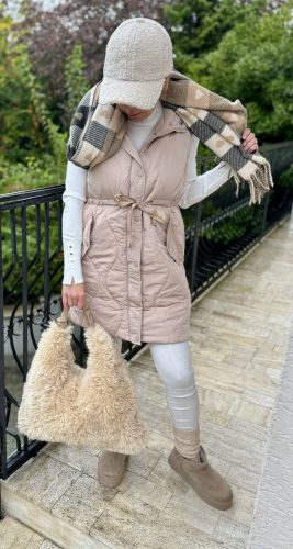 Nagy szőrme sopper bag