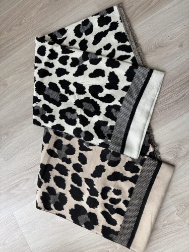 Ocelot mintás csíkos női sál