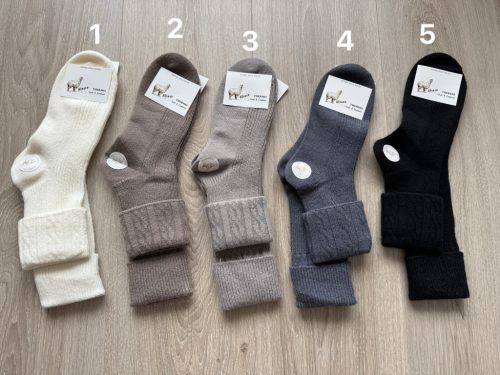 Prémium Alpaka Gyapjú Zokni – Extra Meleg Téli Zokni Nőknek