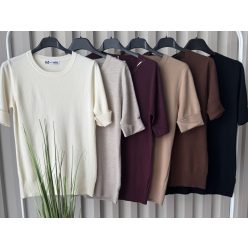 Basic kerek nyakú rövid ujjú felső