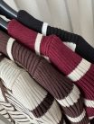 Csíkos galléros gombos bordázott női body – hosszú ujjú, elegáns fazon