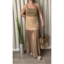 "Breeze" pliszírozott maxi szoknya