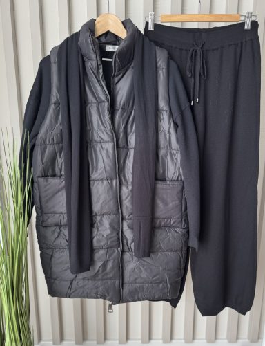 Mellényes melegítő szett+sál