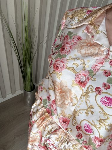 Női inges mintás két részes szett