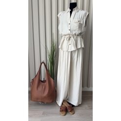 Elegáns öves ujjatlan szett